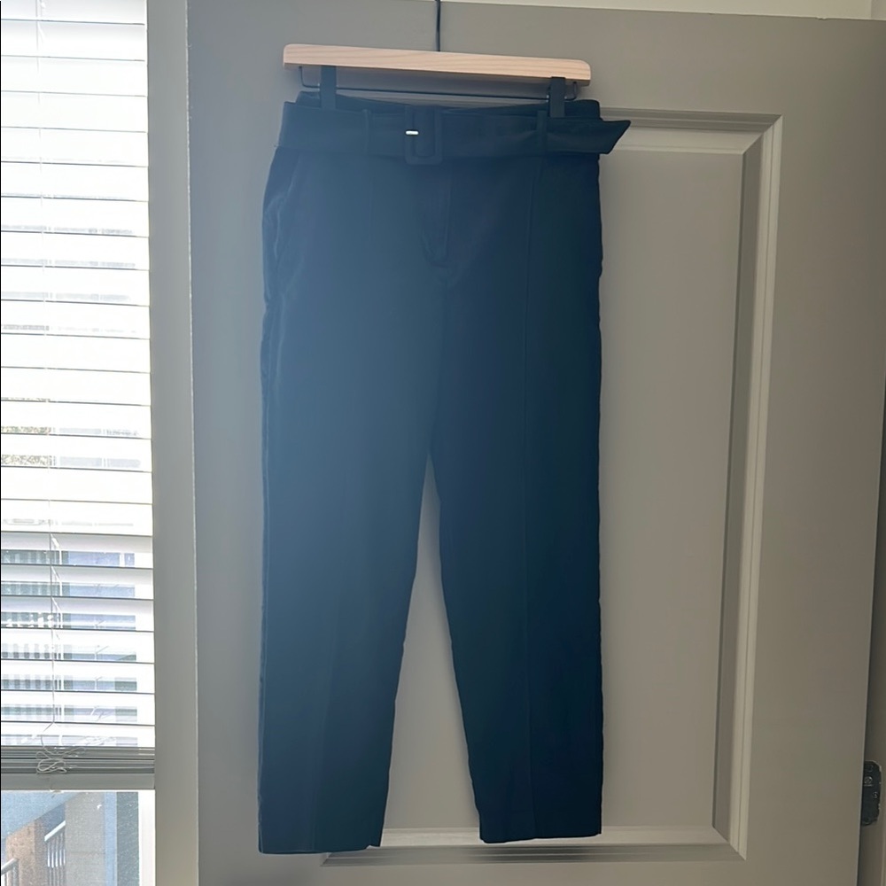 Loft: Black Belted Pants